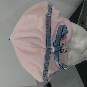 Catimini kids velour pink french beret style hat
